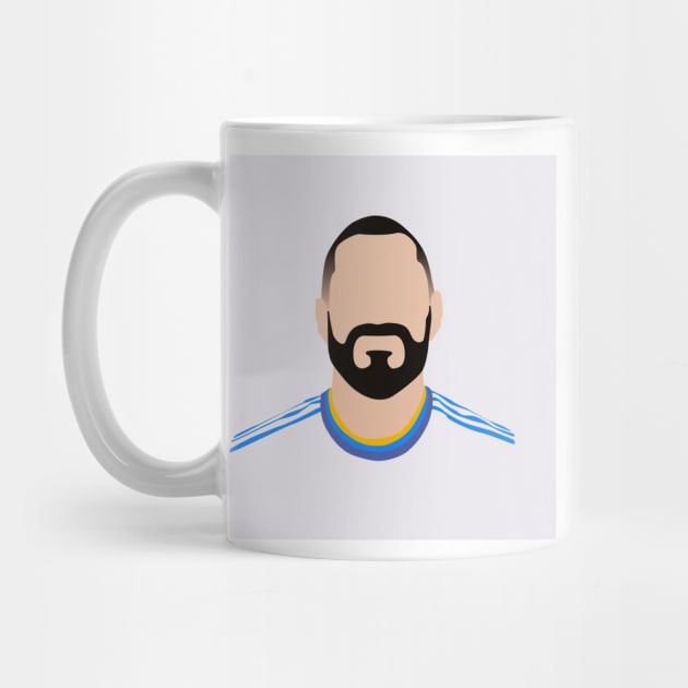 Karim Benzema Minimalistic Face Art by GotchaFace